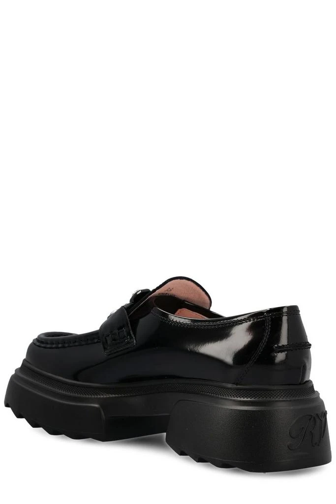 商品Roger Vivier|Roger Vivier Wallaviv Buckle Embellished Loafers,价格¥7341,第3张图片详细描述