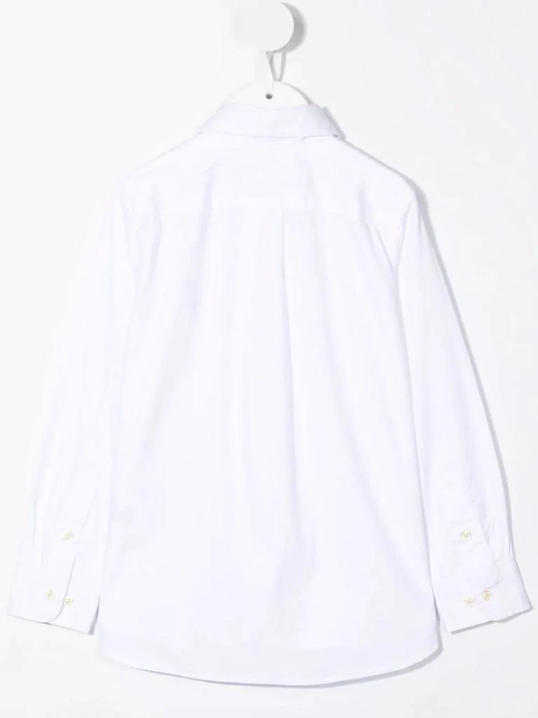 商品Ralph Lauren|Ralph Lauren Child Oxford Shirt In White Slim-fit Cotton,价格¥829,第2张图片详细描述