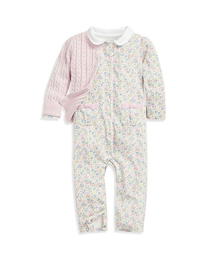 商品Ralph Lauren|女婴Girls' Floral Coverall - Baby,价格¥299,第3张图片详细描述
