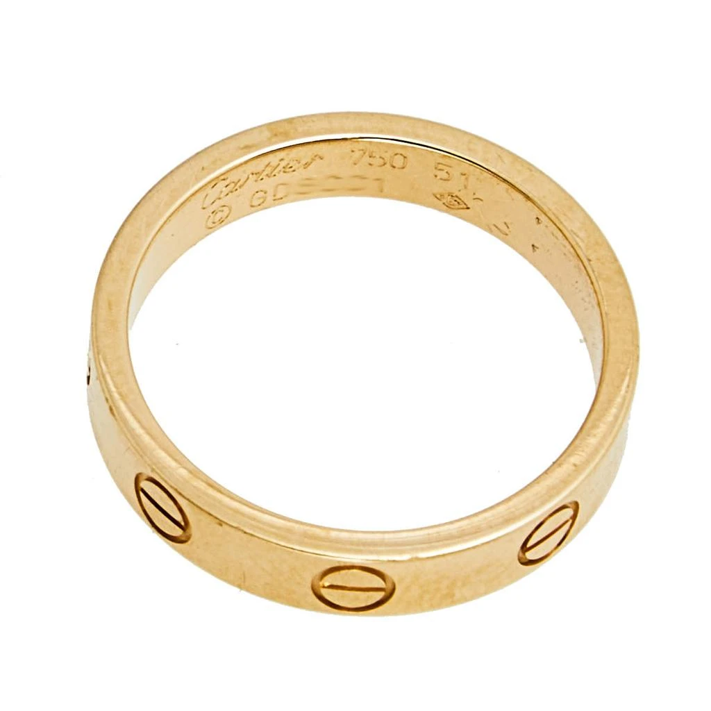 商品[二手商品] Cartier|Cartier Love 18K Rose Gold Narrow Wedding Band Ring Size 51,价格¥6519,第5张图片详细描述