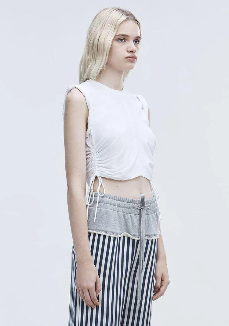 商品Alexander Wang|RUCHED CROP 上衣,价格¥528,第5张图片详细描述