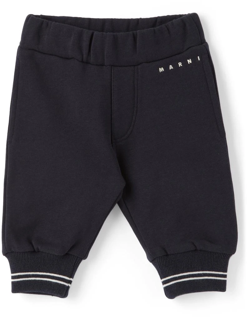 商品Marni|Baby Navy Fleece Sweatpants,价格¥658,第1张图片