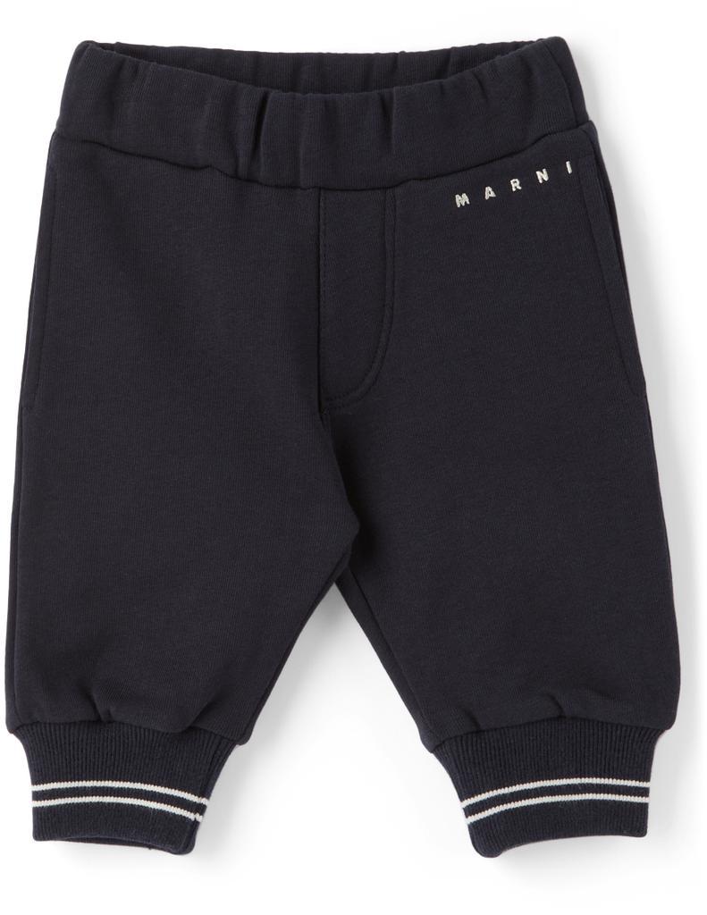 商品Marni|Baby Navy Fleece Sweatpants,价格¥610,第1张图片