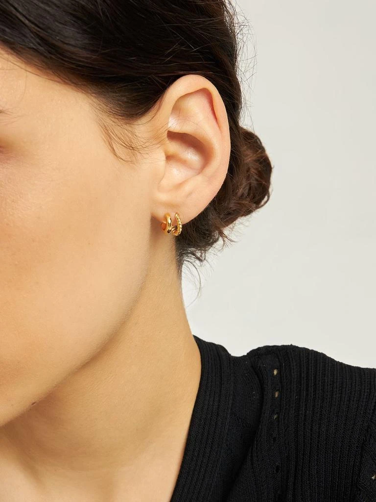 商品Missoma|Radial Double Huggie Earrings,价格¥801,第1张图片详细描述
