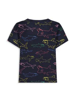 商品Andy & Evan|Little Boy's Shark Graphic T-Shirt,价格¥113,第2张图片详细描述