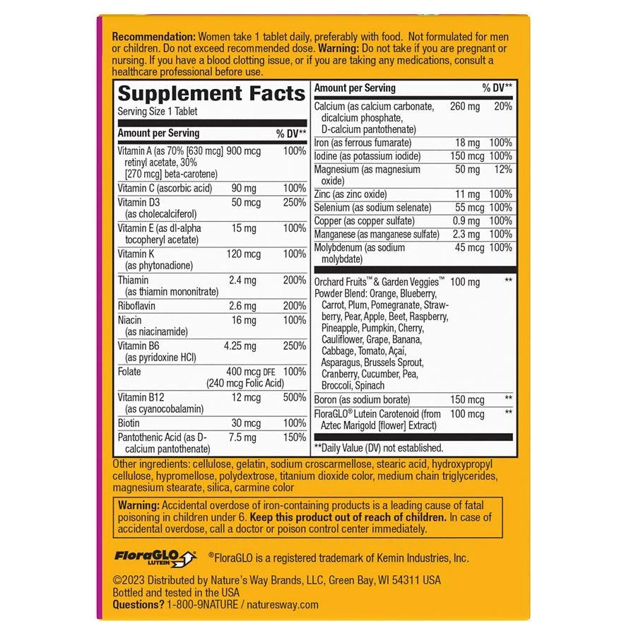 商品Alive!|Women's Energy Multi-Vitamin Tablets,价格¥114,第5张图片详细描述