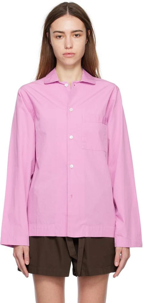 商品Tekla|Purple Pyjama Shirt,价格¥656,第1张图片
