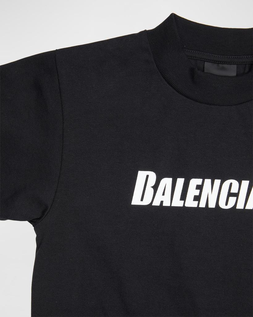 商品Balenciaga|Kid's Logo-Print Relaxed T-Shirt, Size 2-10,价格¥1663,第5张图片详细描述