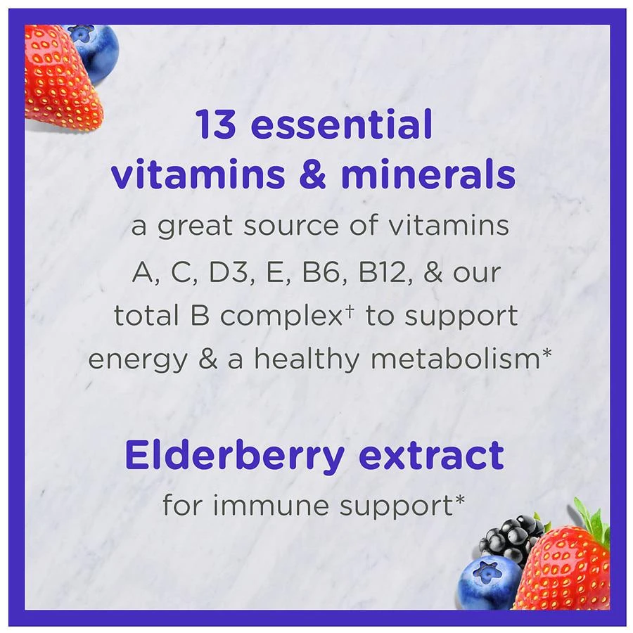 商品ZarBee's Naturals|Kids Complete Multivitamin + Immune Support Gummies Natural Fruit Flavors, Fragrance-Free,价格¥150,第4张图片详细描述