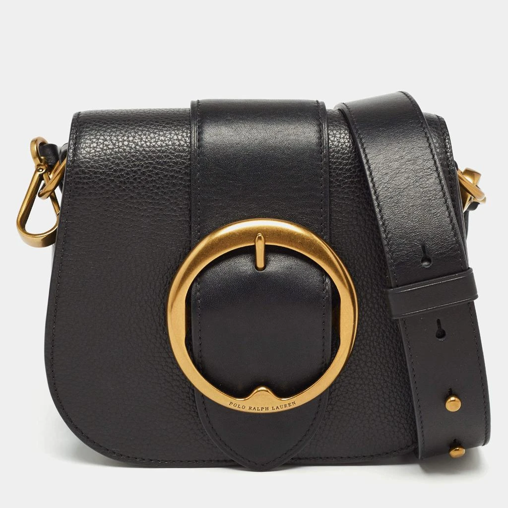 商品[二手商品] Ralph Lauren|Polo Ralph Lauren Black Leather Lennox Shoulder Bag,价格¥1928,第1张图片