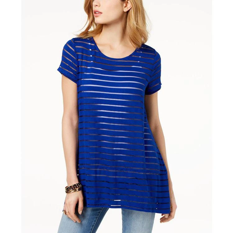 商品INC International|I.N.C. Illusion-Striped Top, Created for Macy's,价格¥186,第2张图片详细描述