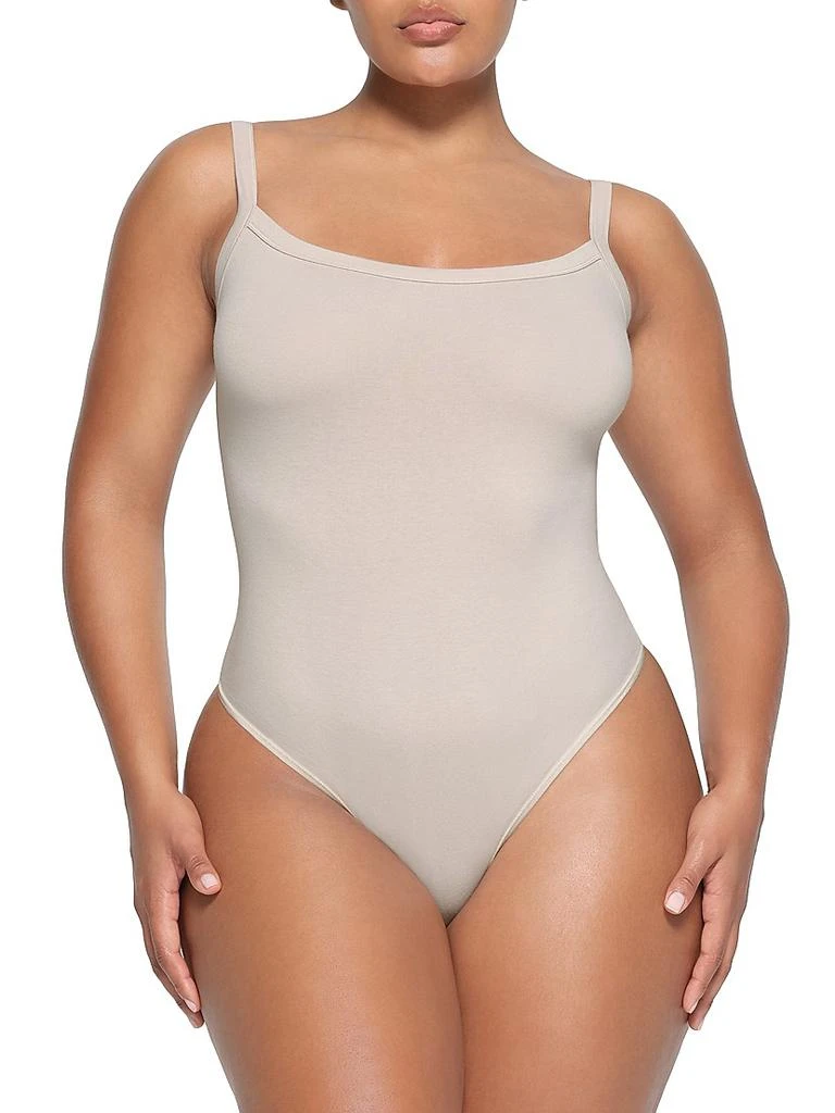 商品SKIMS|Cotton Jersey Scoop Neck Bodysuit,价格¥478,第2张图片详细描述