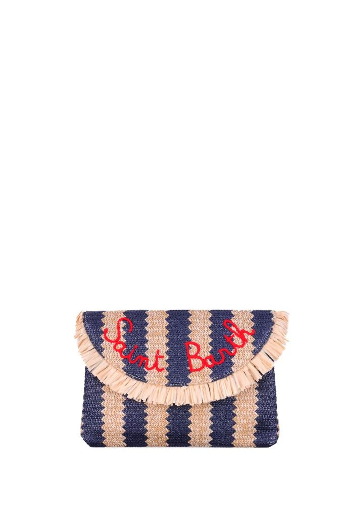 商品Mc2 Saint Barth|MC2 Saint Barth Straw Clutch With Fringes,价格¥908,第1张图片