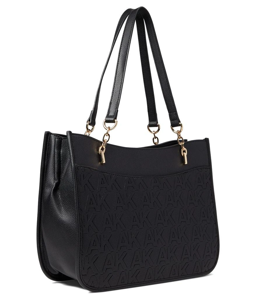 商品Anne Klein|Embossed Logo Tote with Chain Swag,价格¥251,第2张图片详细描述