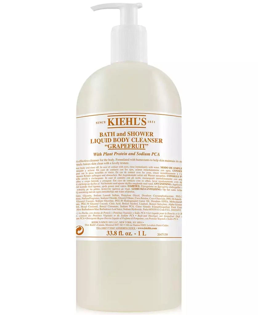 商品Kiehl's|葡萄柚沐浴露液体身体清洁剂，33.8 液体盎司,价格¥456,第1张图片