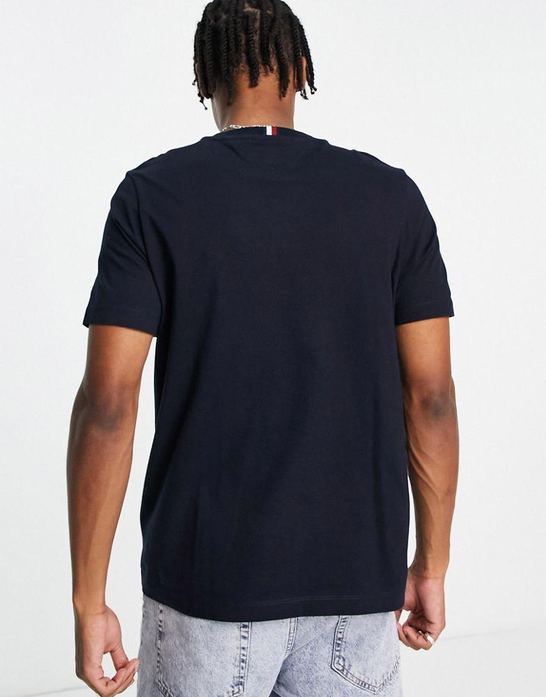 Tommy Hilfiger monogram logo t-shirt in blue商品第2张图片规格展示