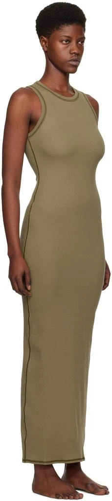 商品SKIMS|绿色 Cotton Rib Sleeveless 连衣裙,价格¥1085,第2张图片详细描述