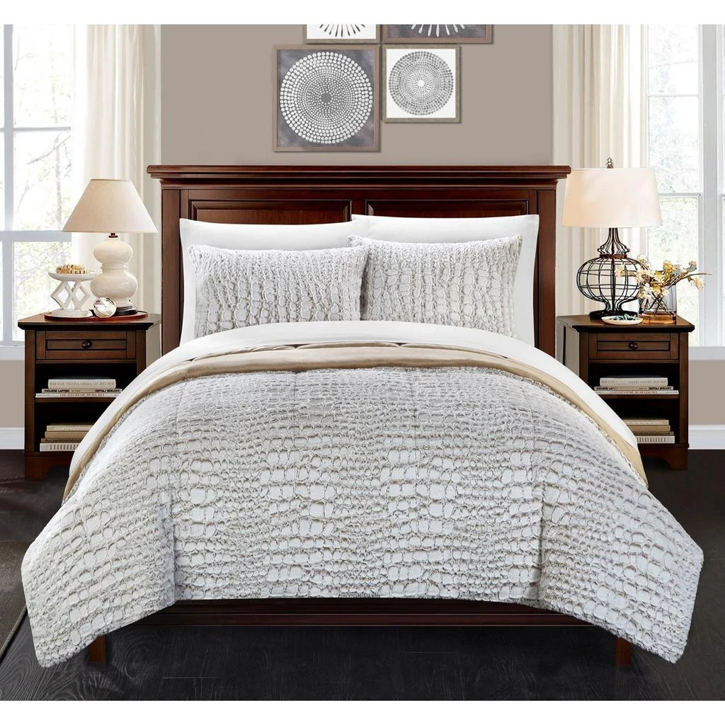 商品Chic Home Design|Alligator 3 Piece Comforter Set,价格¥733,第1张图片