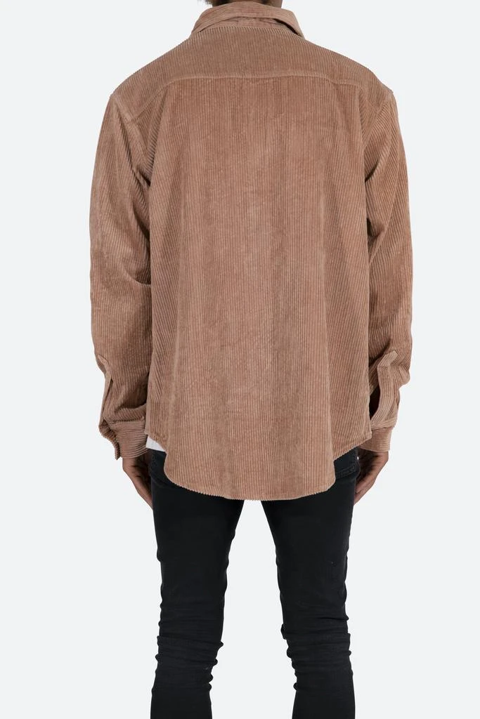 商品MNML|Corduroy Zip Up Shirt - Brown,价格¥270,第4张图片详细描述