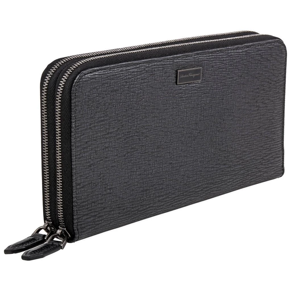 商品Salvatore Ferragamo|Salvatore Ferragamo Hammered Calfskin Zip-around Organizer Wallet,价格¥2763,第3张图片详细描述