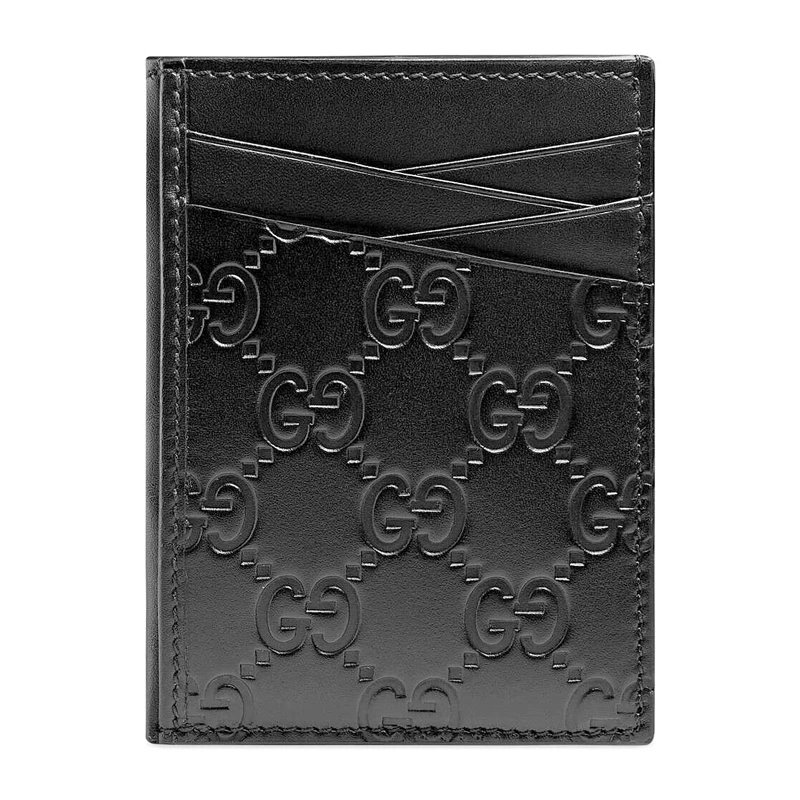 商品[国内直发] Gucci|GUCCI 古驰 男士黑色皮革卡包 495015-CWC1R-1000,价格¥2937,第1张图片