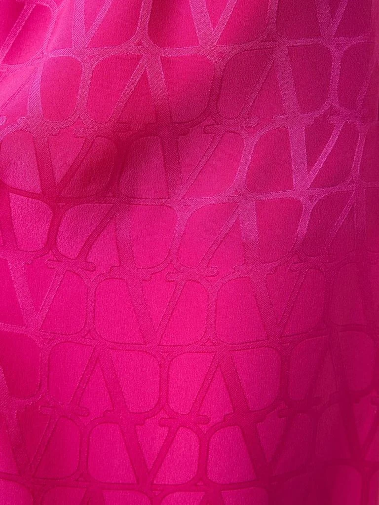 商品Valentino|Logo提花丝缎阔腿裤,价格¥9843,第4张图片详细描述