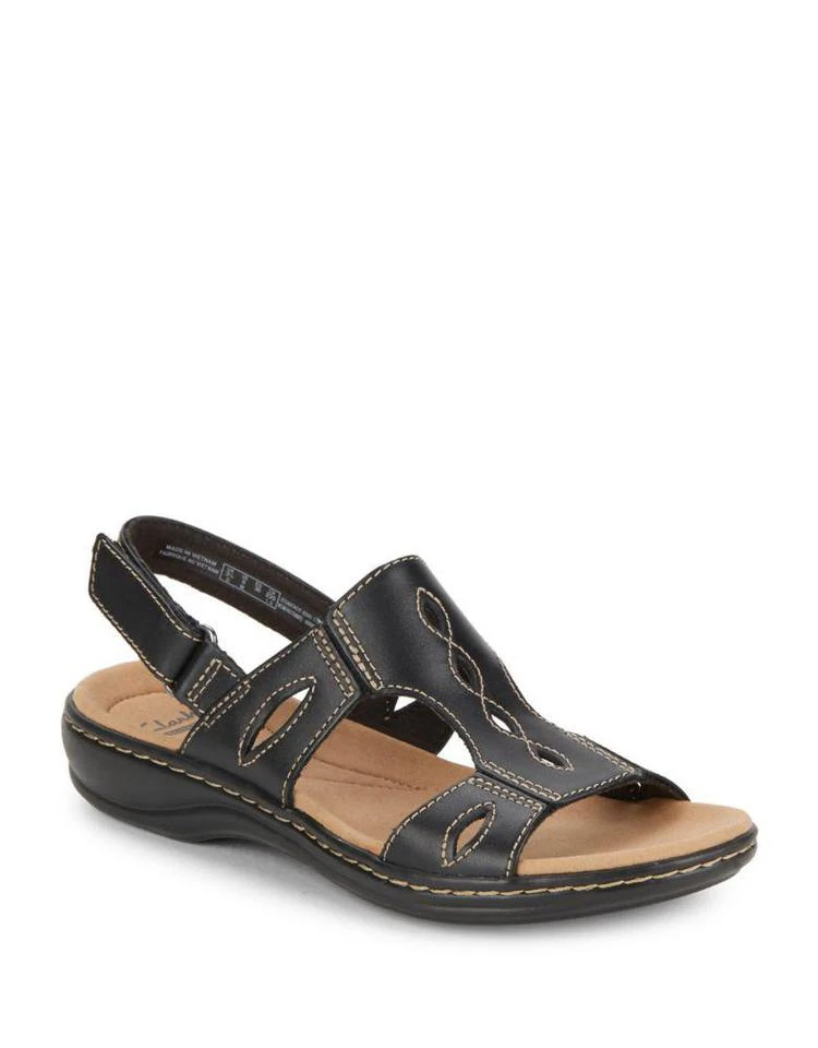 商品Clarks|Leisa Lakelyn Leather Fisherman Sandals,价格¥320,第1张图片
