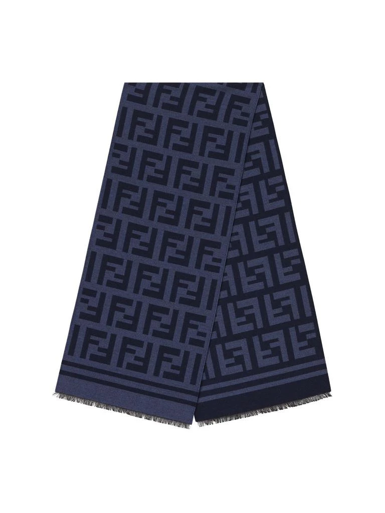 商品Fendi|Fendi FF Motif Frayed-Edge Scarf,价格¥3046,第1张图片