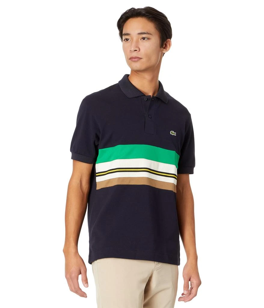 商品Lacoste|Short Sleeve Color-Blocked Polo Shirt,价格¥1168,第1张图片