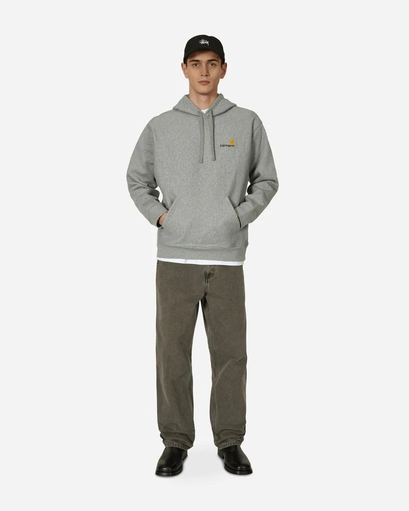商品Carhartt WIP|American Script Hooded Sweatshirt Grey,价格¥1118,第4张图片详细描述