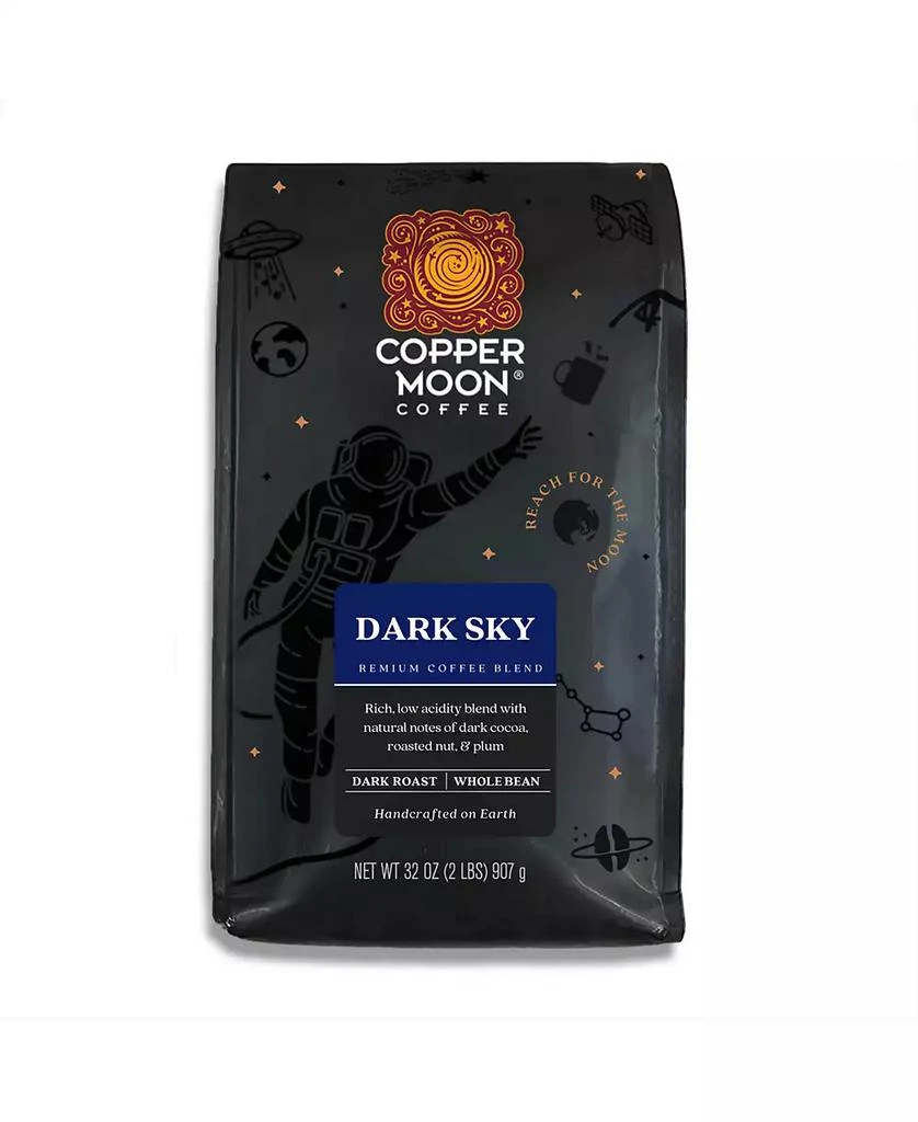 商品Copper Moon Coffee|Whole Bean Coffee, Dark Sky Blend, 2 lbs,价格¥186,第1张图片