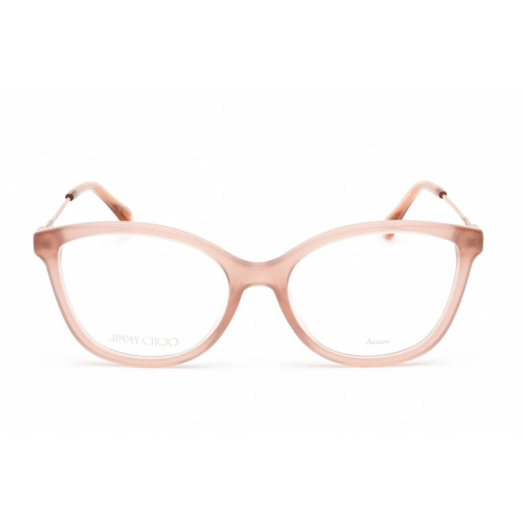 商品Jimmy Choo|Jimmy Choo Women's Eyeglasses - Full Rim Cat Eye Nude Glitter Frame | JC373 0KON 00,价格¥546,第2张图片详细描述