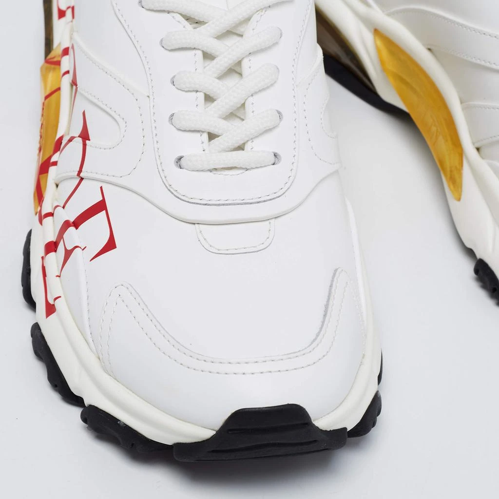 Valentino White Leather Bounce Love Logo Sneakers Size 38.5 商品