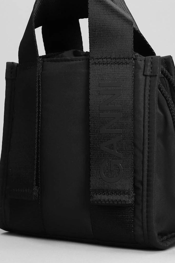 商品Ganni|Tote In Black Polyester,价格¥1119,第4张图片详细描述