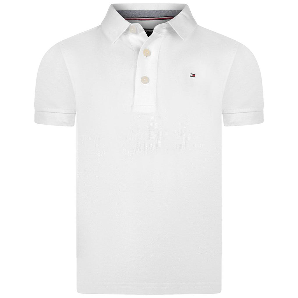 Tommy Hilfiger White, Navy  Boys Organic Cotton Polo Top商品第2张图片规格展示