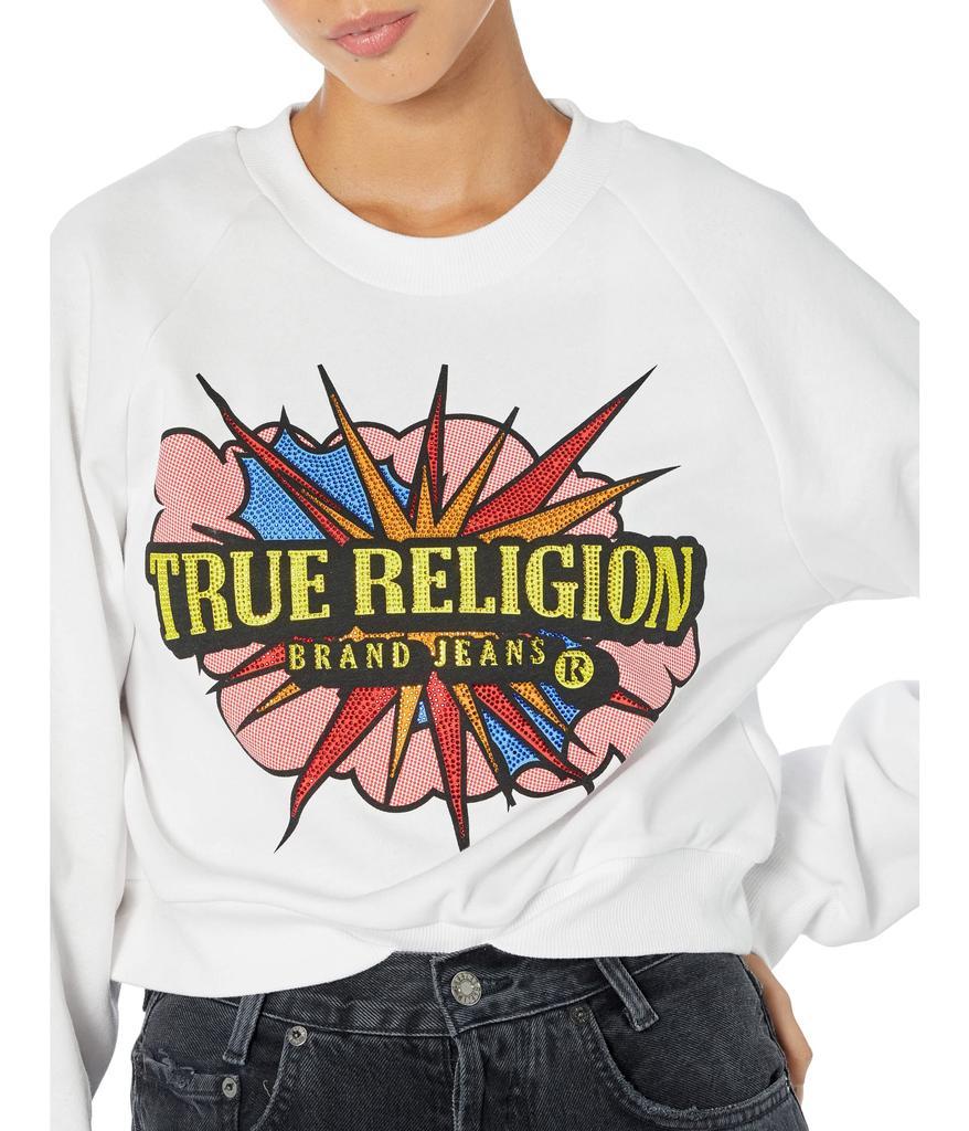 商品True Religion|Pop Art Rhinestone Sweatshirt,价格¥323,第5张图片详细描述
