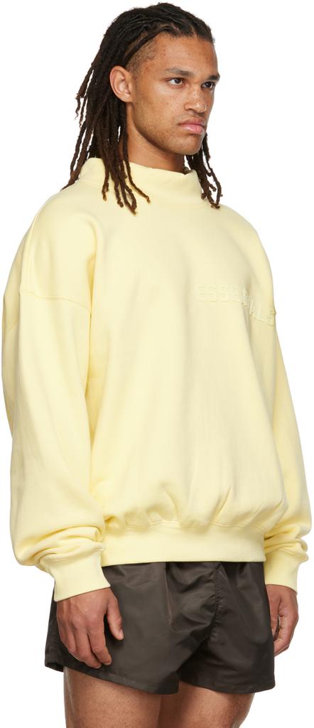 Yellow Mock Neck Sweatshirt商品第2张图片规格展示