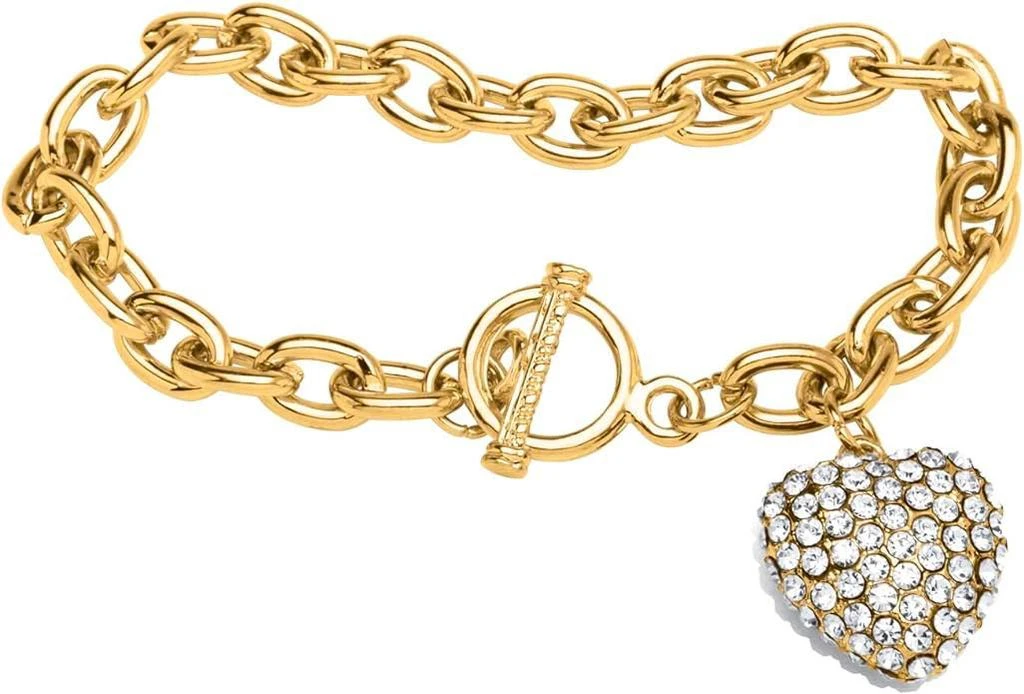 商品Liv Oliver|18K Gold Heart Charm Embellished Bracelet,价格¥1705,第2张图片详细描述