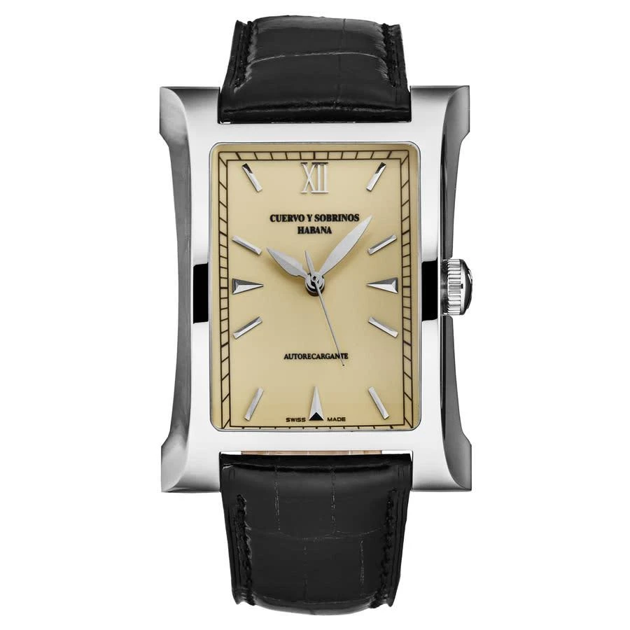 商品CUERVO Y SOBRINOS|Esplndos 1882 Automatic Champagne Dial Men's Watch 2412.1CD,价格¥10327,第1张图片