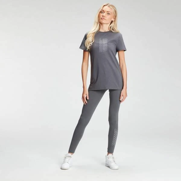 商品Myprotein|MP Women's Repeat MP Leggings - Carbon,价格¥196,第3张图片详细描述