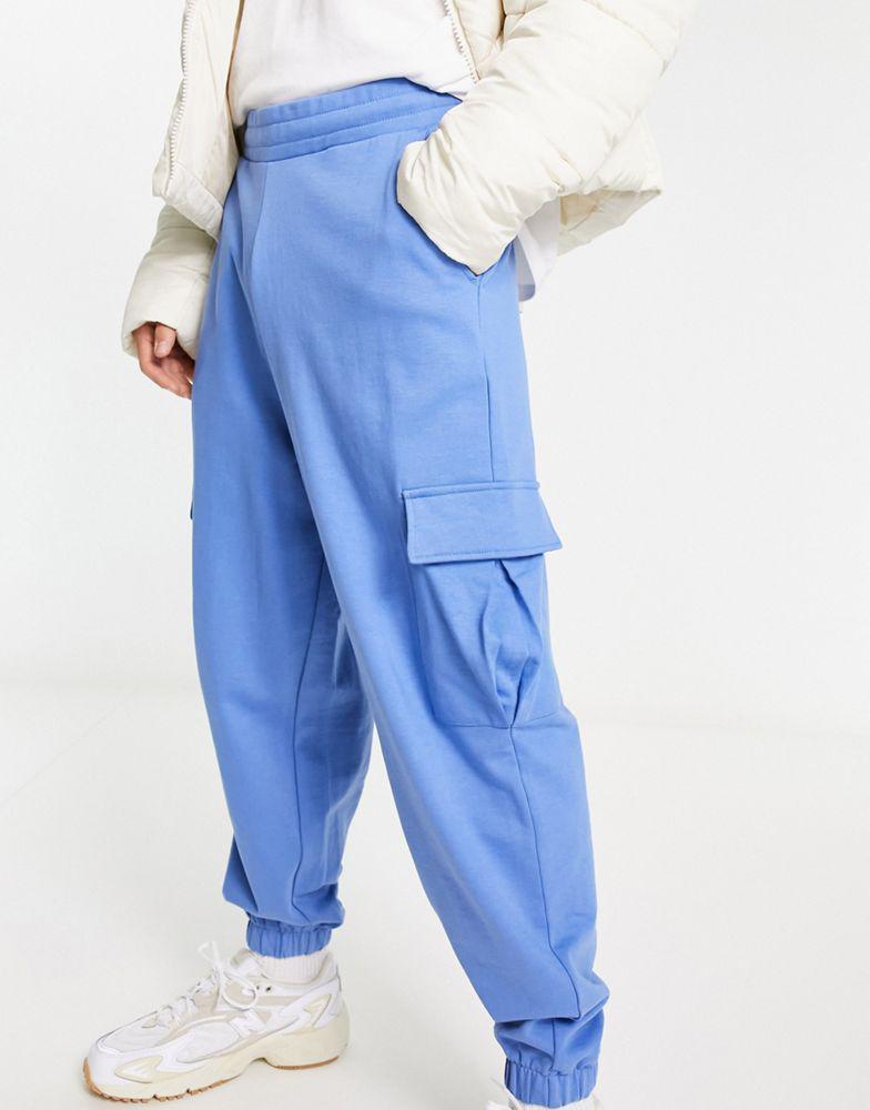 商品ASOS|ASOS DESIGN oversized joggers in blue,价格¥220,第1张图片