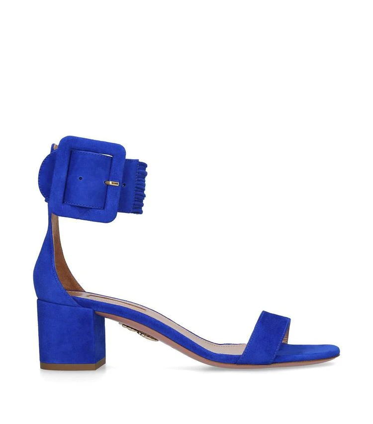 商品Aquazzura|Suede Casablanca Sandals 50,价格¥4482,第2张图片详细描述
