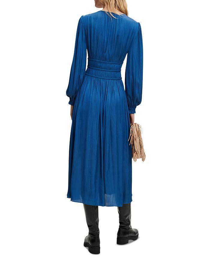 商品Maje|Riannette Smocked Midi Dress,价格¥2831,第4张图片详细描述