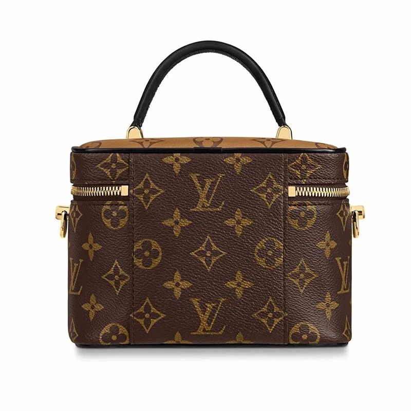 Louis Vuitton 路易威登 女士VANITY小号拼色老花单肩手提链条化妆包&nbsp;M45165 送礼好物 商品