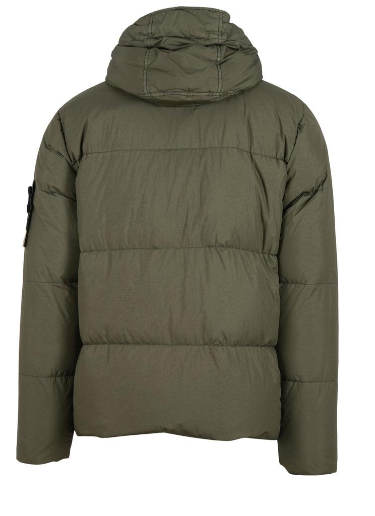 Stone Island Men's  Green Other Materials Down Jacket商品第3张图片规格展示