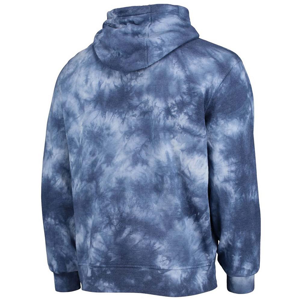 Men's College Navy Seattle Seahawks Stanley Tie-Dye Pullover Hoodie商品第4张图片规格展示