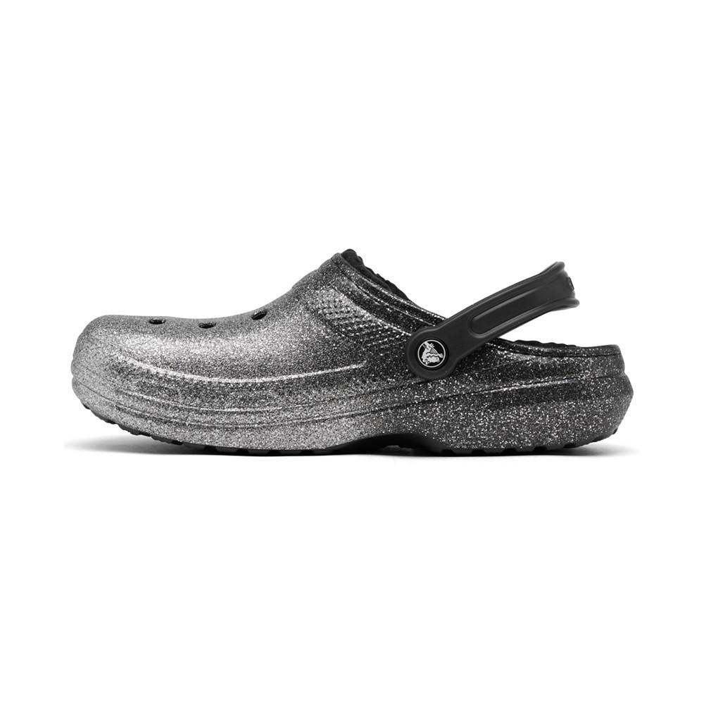 商品Crocs|Unisex Classic Glitter Lined Clogs from Finish Line,价格¥474,第5张图片详细描述