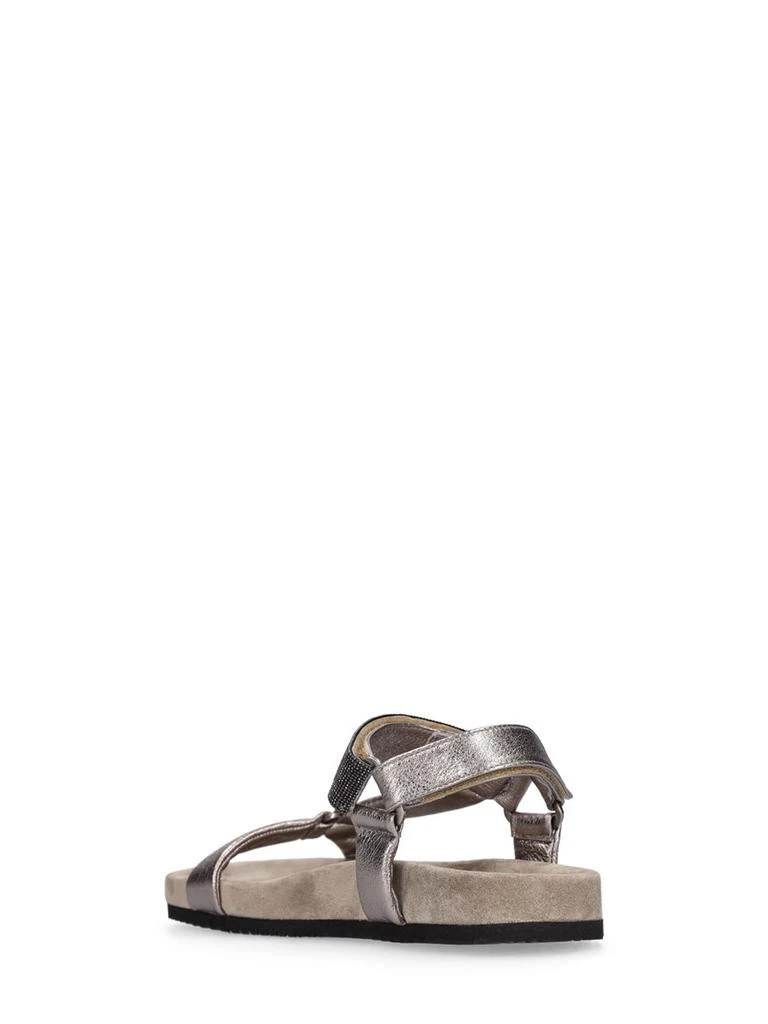 商品Brunello Cucinelli|Laminated Leather Sandals,价格¥2712,第2张图片详细描述