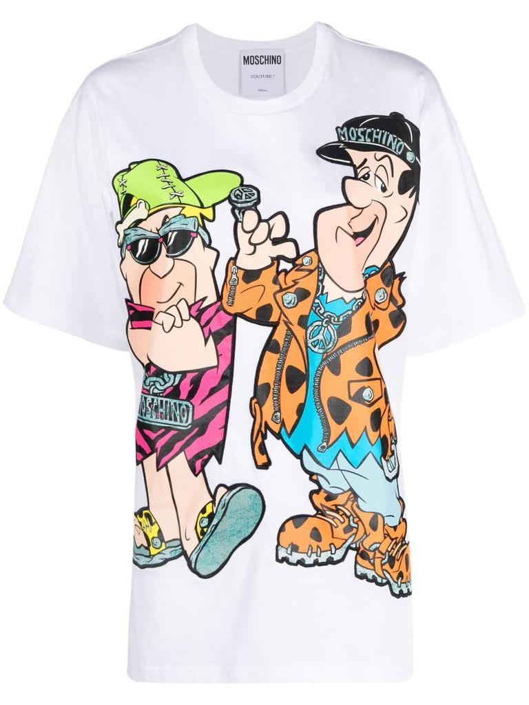 Moschino x the flintstones t-shirt商品第1张图片规格展示