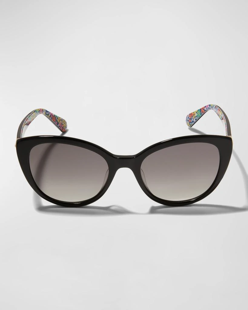 商品Kate Spade|amberlees polarized acetate cat-eye sunglasses,价格¥1415,第3张图片详细描述
